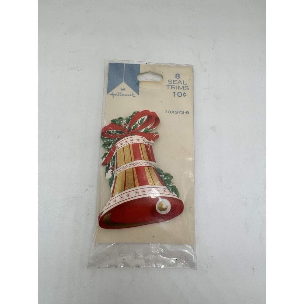 Vintage Hallmark 1960's Pack of Seal Trims Bells in Original Package Made In US